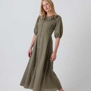 Olive Green Women's Dress